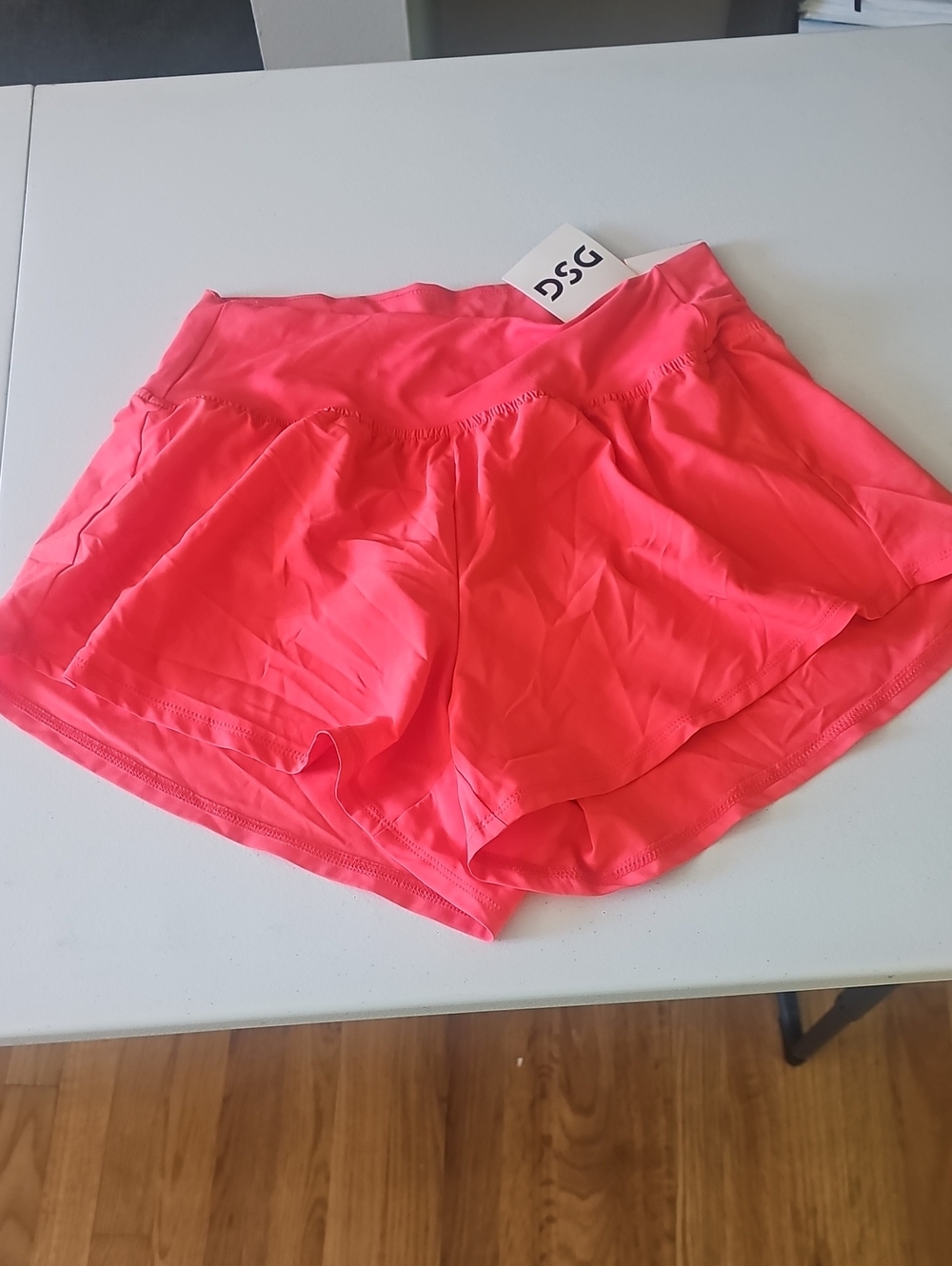 DSG Women's Bright Neon Coral Athletic Shorts